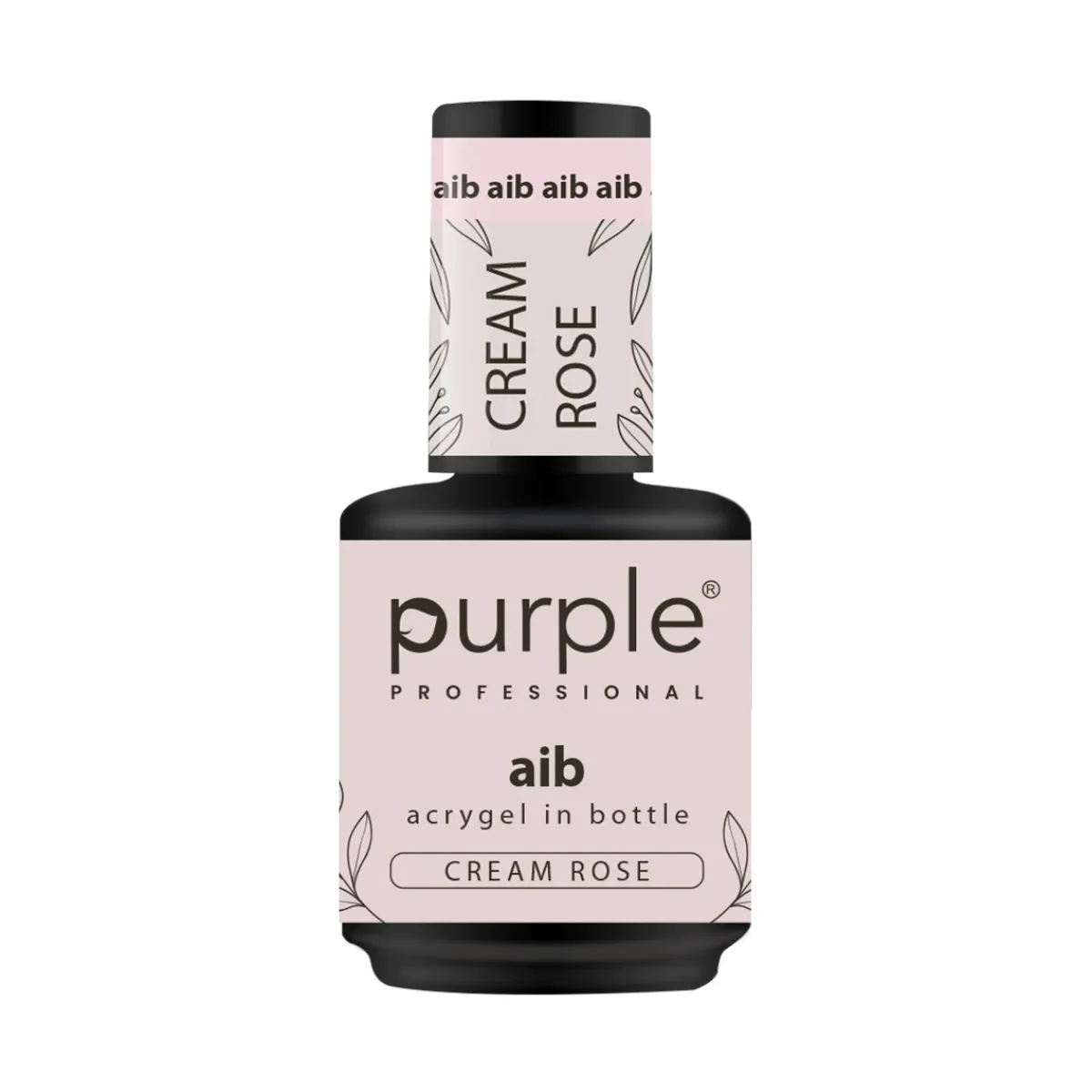 AIB - Acrygel in Bottle CREAM ROSE - 15 ml | Purple Professional New