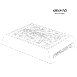 Aspirateur de table Style X-PRO sans sac avec filtre - Rose | Shemax Discount