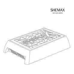 Aspirateur de table Style X-PRO sans sac avec filtre - Rose | Shemax Discount