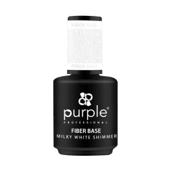 BASE FIBER - Milky White Shimmer 15 ml | Purple Professional Fashion