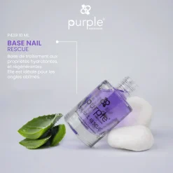 Base régénérante Nail rescue pour ongles abîmés 10 ml | Purple Professional Fashion