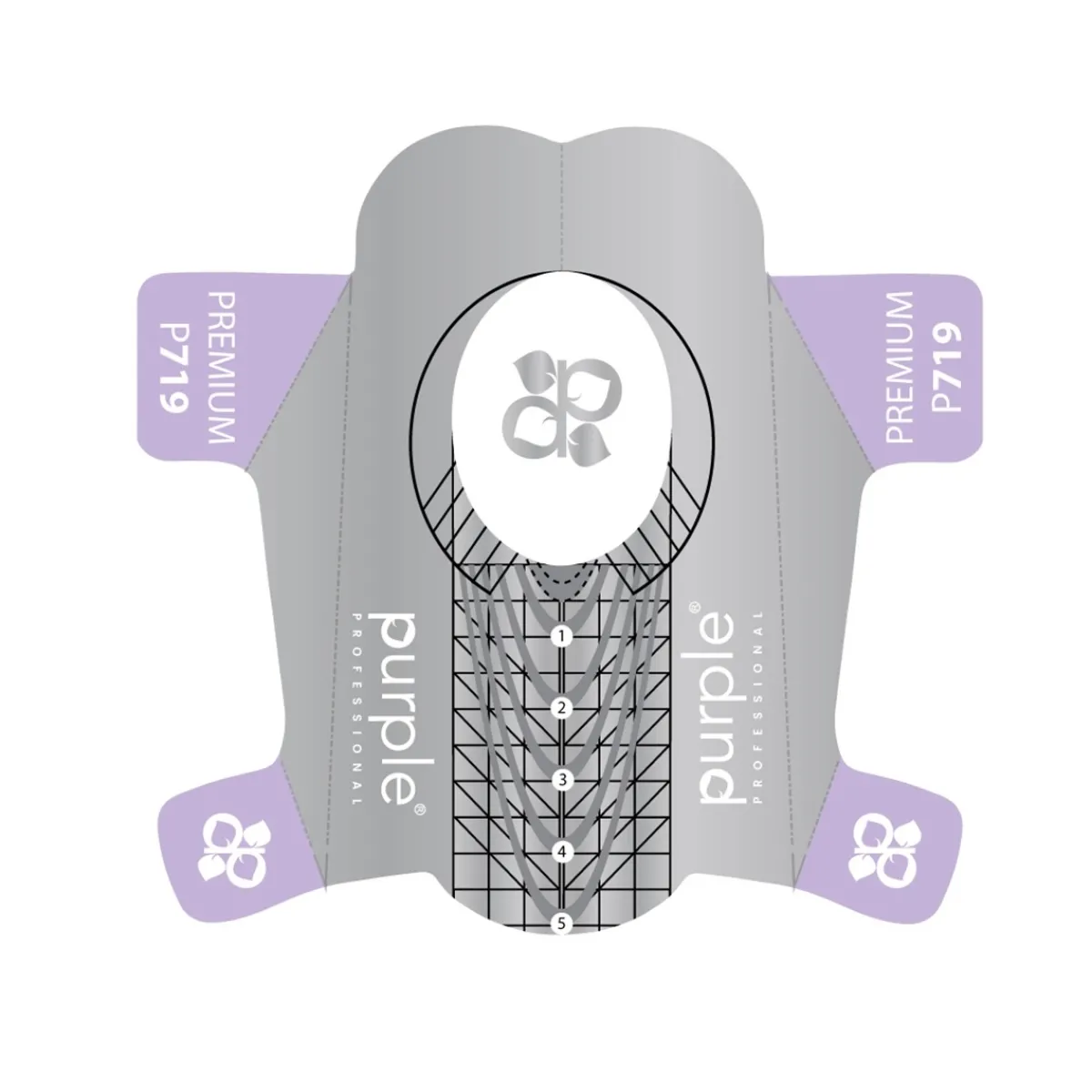 BOITE de CHABLONS 100 Pcs - PREMIUM | Purple Professional Outlet