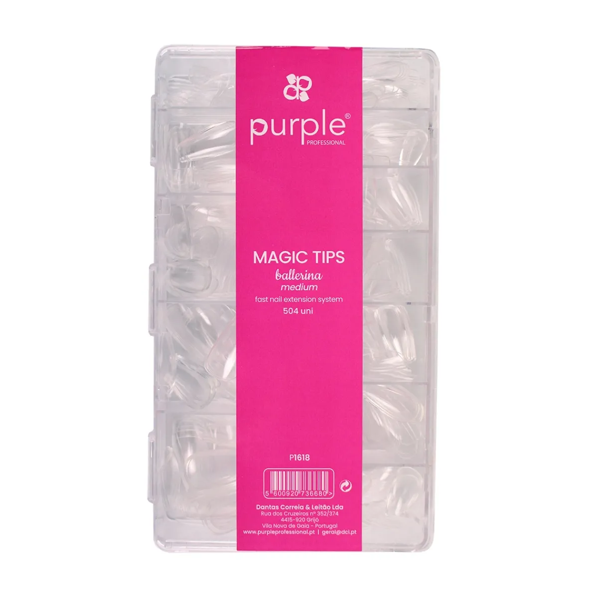 Capsules Américaines MAGIC TIPS BALLERINE / MEDIUM - Boite de 504 pcs | Purple Professional Fashion