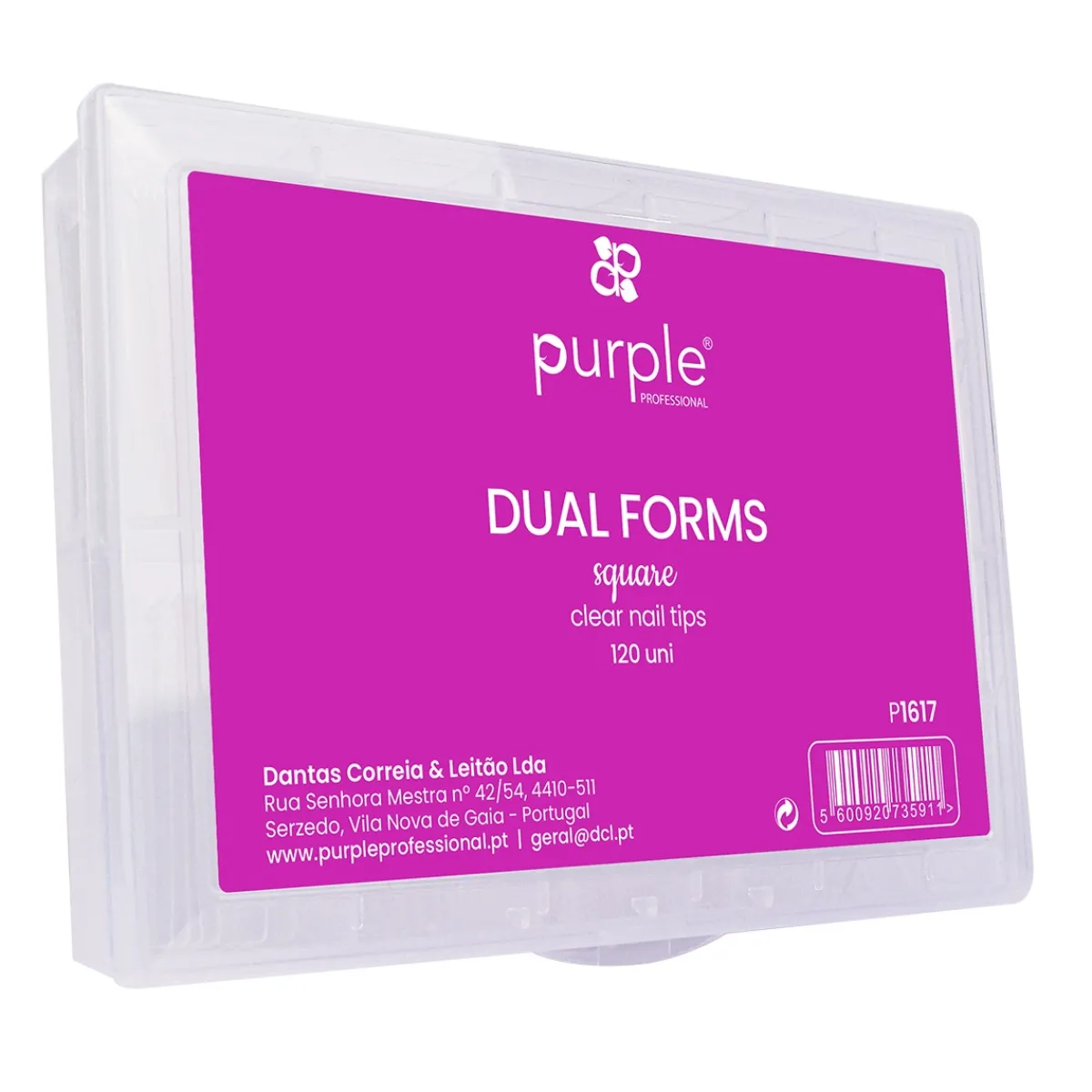 Capsules Popits DUAL FORMS Forme Carrée « Press on tips » - Boite de 120 pcs | Purple Professional Hot
