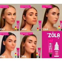 Coffret 5 teintures sourcils au collagène + oxydant 3% - | Zola Best