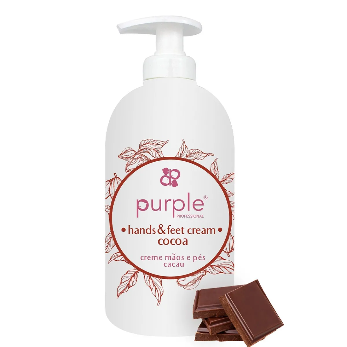 CRÈME VEGAN pour les mains et les pieds 500 ml - Cacao | Purple Professional Discount