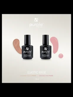 ELASTIC BASE COLOR - Shimmer Pink 15 ml | Purple Professional Outlet