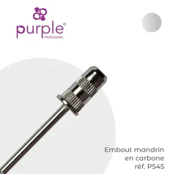 Embout Mandrin en Carbone pour Emeris 6,5 x 13 mm - Purple | Purple Professional New