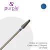 Fraise en Carbone Grain Bleu forme Conique 4,5 x 13 mm - Purple | Purple Professional Clearance