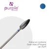 Fraise en Carbone Grain Bleu Embout Arrondi 6 x 15 mm - Purple | Purple Professional Fashion