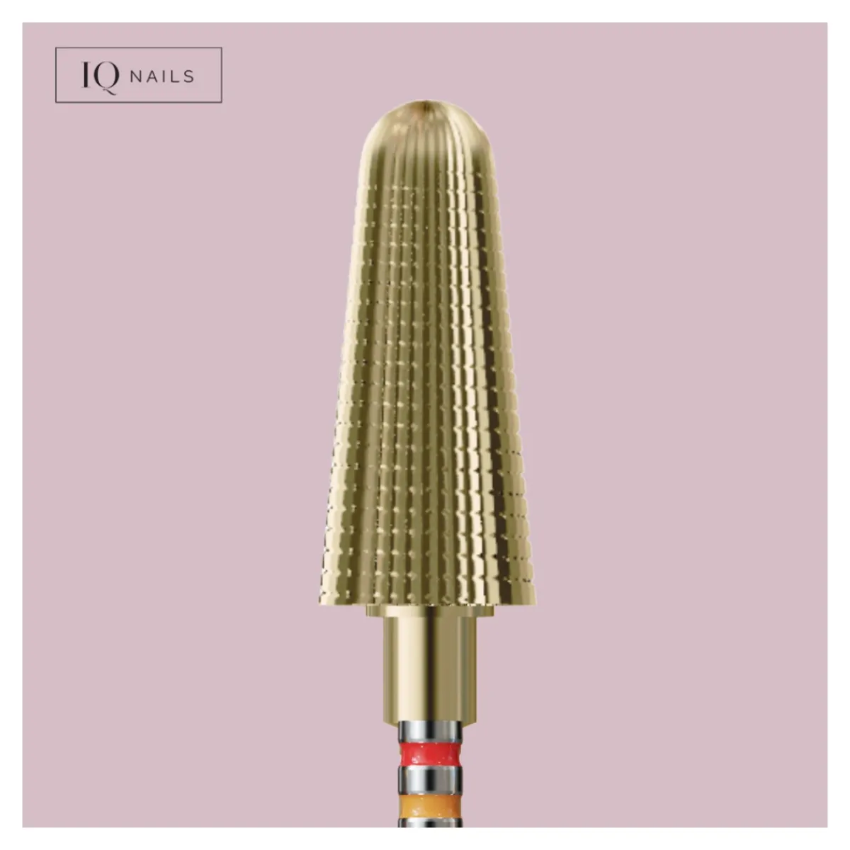 Fraise en Carbure Double-sens Forme Conique Grain Rouge 6 mm - | IQ Nails Outlet