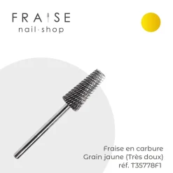 Fraise en Carbure Grain Jaune Forme Cône Tronqué 0,7 x 1,5 cm (T35778F1) | Fraise Nail Shop Discount