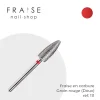 Fraise en Carbure Grain Rouge Embout arrondi (111) | Fraise Nail Shop New