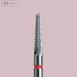 Fraise en Carbure Grain Rouge Forme Conique 2,3 mm - | IQ Nails Best
