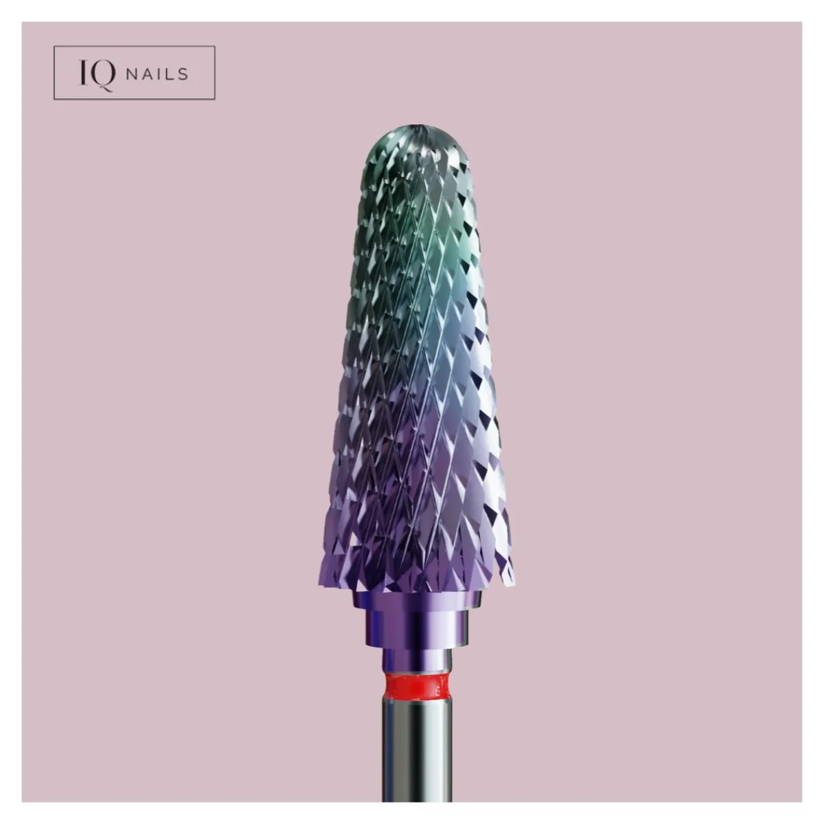 Fraise en Carbure Grain Rouge forme Conique 6 mm - | IQ Nails Sale