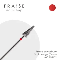 Fraise en Carbure Grain Rouge Forme conique 0,6 cm (303102) | FREZA Company Ltd Hot