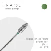 Fraise en carbure grain vert embout arrondi 221 | Fraise Nail Shop Best