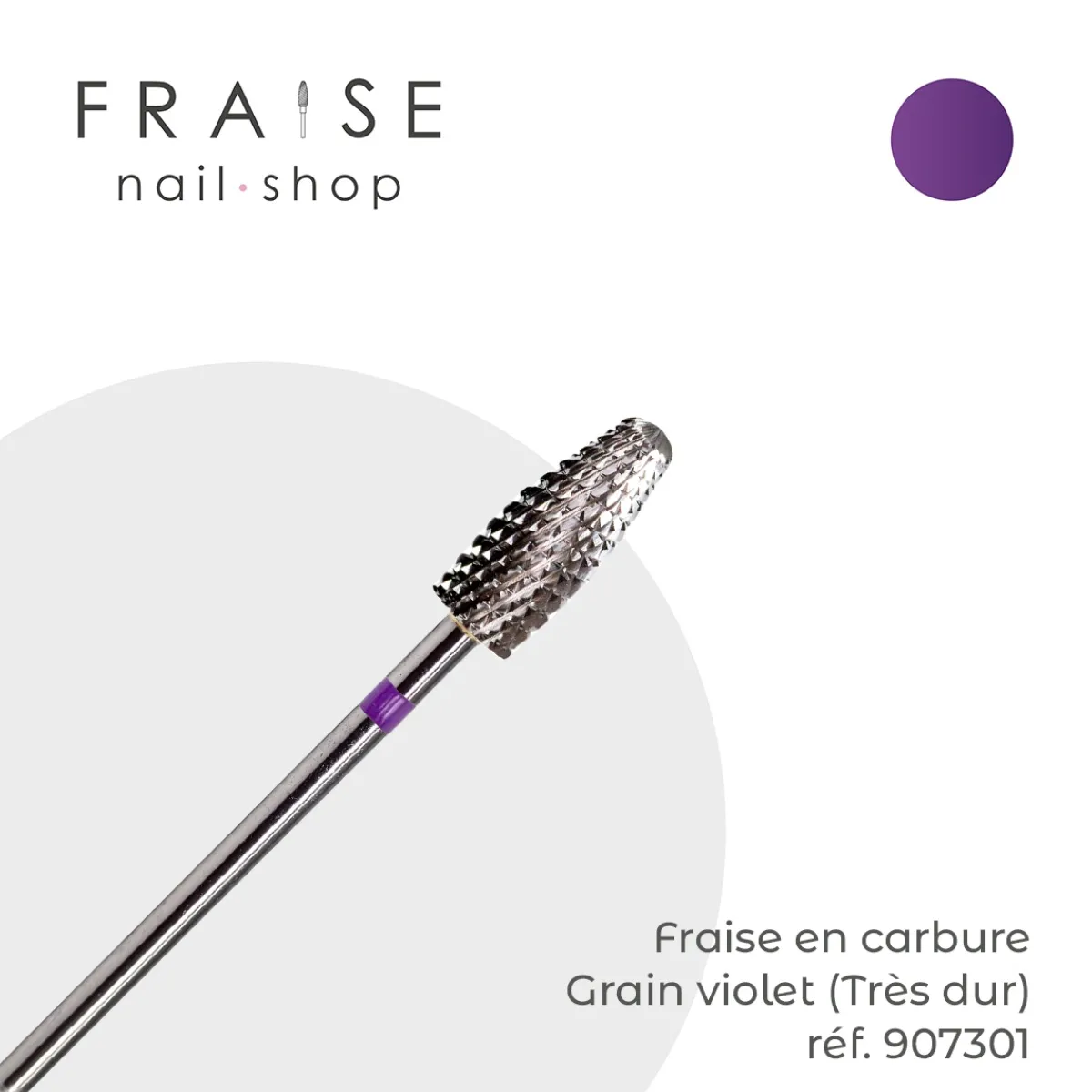 Fraise en Carbure Grain Violet Embout arrondi 0,6 x 1,4 cm (907301) | FREZA Company Ltd Outlet