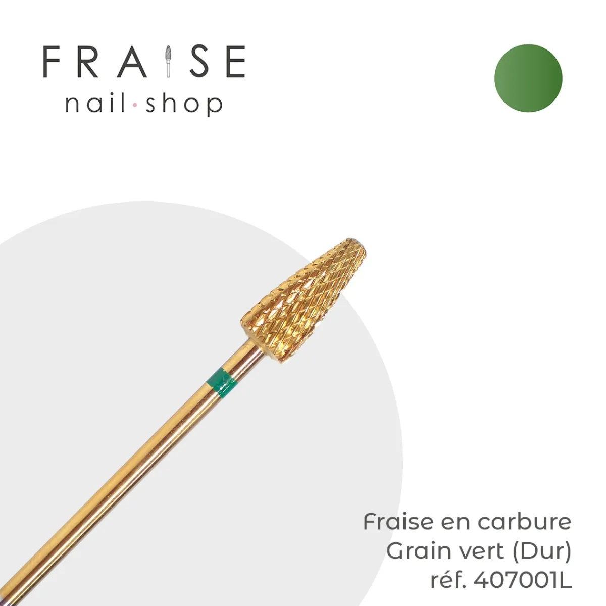 Fraise en Carbure Grain Vert Spécial Gauchers 0,5 cm (407001L) | FREZA Company Ltd Online