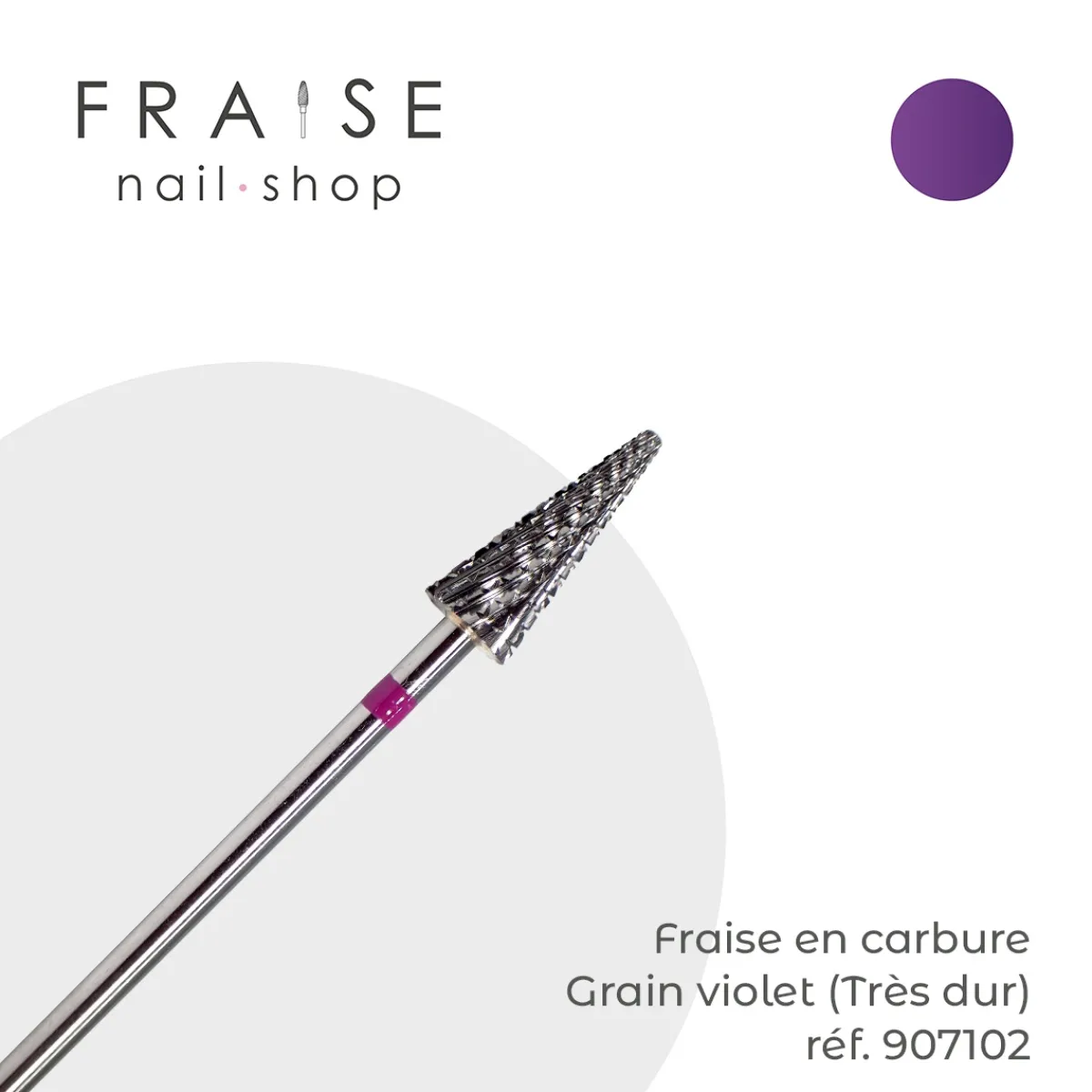 Fraise en Carbure Grain Violet Forme conique 0,6 cm (907102) | FREZA Company Ltd Outlet