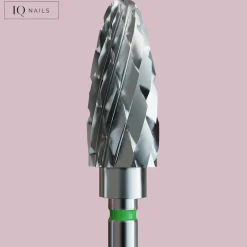 Fraise en Carbure Grain Vert Embout arrondi 6 mm - | IQ Nails Fashion