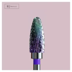 Fraise en Carbure Grain Violet Embout arrondi 5 mm - | IQ Nails New