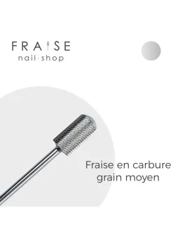 Fraise en carbure Silver grain moyen | Fraise Nail Shop Fashion