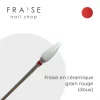 Fraise en céramique Grain Rouge Embout arrondi | KMIZ Clearance