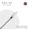 Fraise en céramique Grain Rouge-Bleu Embout arrondi | Fraise Nail Shop Sale