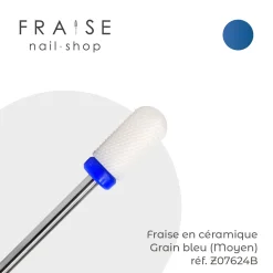 Fraise en Céramique Grain Bleu forme Tonneau 0,6 cm (Z07624B) | KMIZ Online