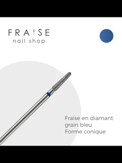 Fraise en diamant forme cône grain bleu 0,23 (115017) | KMIZ Hot
