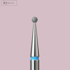 Fraise en Diamant Grain Bleu forme Boule 1,2 mm - | IQ Nails Hot