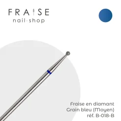 Fraise en Diamant Grain Bleu forme Boule 0,18 cm | KMIZ Fashion
