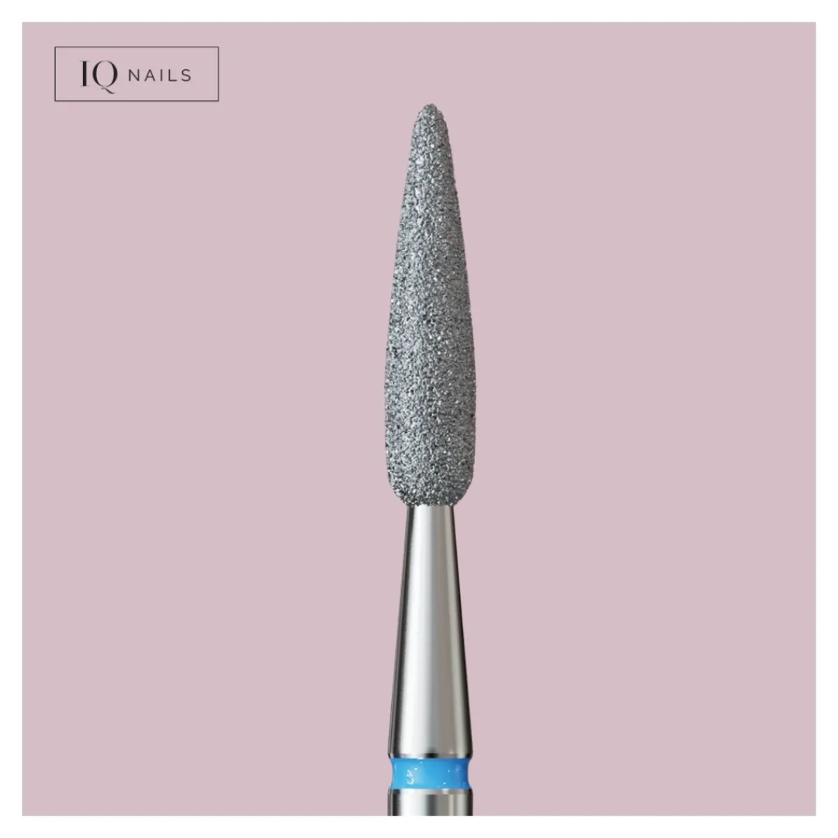 Fraise en Diamant Grain Bleu forme Flamme 2,3 mm - | IQ Nails Best