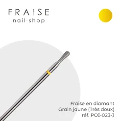 Fraise en Diamant Grain Jaune forme Poire 0,23 cm | KMIZ Discount