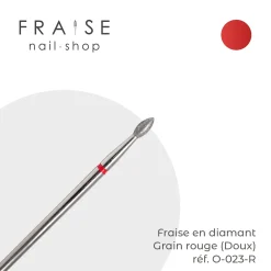 Fraise en Diamant Grain Rouge forme Olive 0,23 cm | Vladmiva Outlet