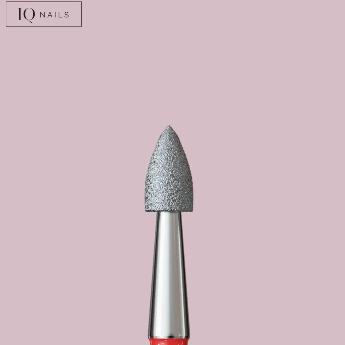 Fraise en Diamant Grain Rouge forme Flamme 2,5 mm - | IQ Nails Hot