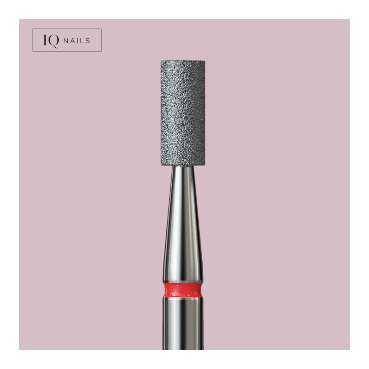 Fraise en Diamant Grain Rouge forme Cylindre 2,5 mm - | IQ Nails Best