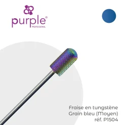 Fraise en Tungstène Grain Bleu Forme Tonneau 6,6 x 13 mm - Purple | Purple Professional Hot