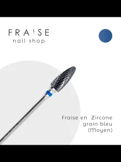 Fraise en zircone grain bleu | Fraise Nail Shop Hot