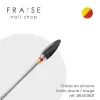 Fraise en zircone Grain Jaune-Rouge Embout arrondi 0,6 x 1,45 cm (Z6410801) | Fraise Nail Shop Best