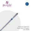 Fraise manucure Russe en Diamant Grain Bleu forme Tonneau 2,6 x 10 mm - Purple | Purple Professional Best
