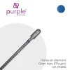 Fraise manucure Russe en Diamant Grain Bleu forme Tonneau 4 x 9 mm - Purple | Purple Professional Sale