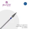 Fraise manucure Russe en Diamant Grain Bleu forme Tulipe 4,2 x 12 mm - Purple | Purple Professional Clearance