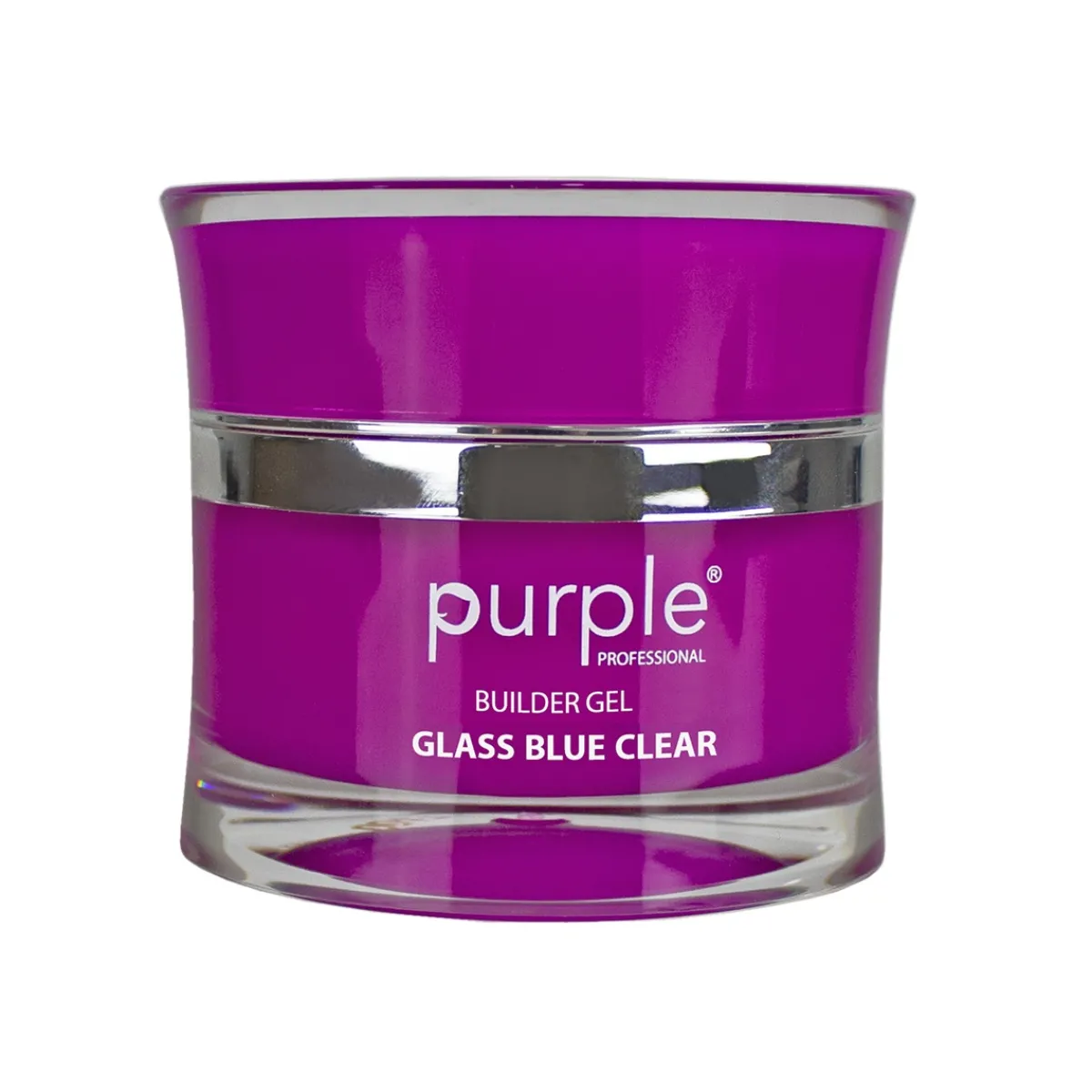 Gel de construction BUILDER GEL GLASS BLUE CLEAR - 50 gr | Purple Professional Discount