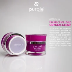 Gel de construction THIXO CRYSTAL CLEAR - 50 gr | Purple Professional Best