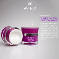 Gel de construction THIXO COTTON WHITE - 50 gr | Purple Professional Clearance