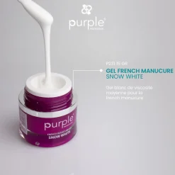 Gel French manucure SNOW WHITE - 15 gr | Purple Professional New