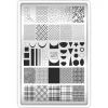 Grande Plaque de STAMPING + Pochoir - Classique | Taki Da Discount