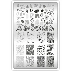 Grande Plaque de STAMPING + Pochoir - Textures | Taki Da Best